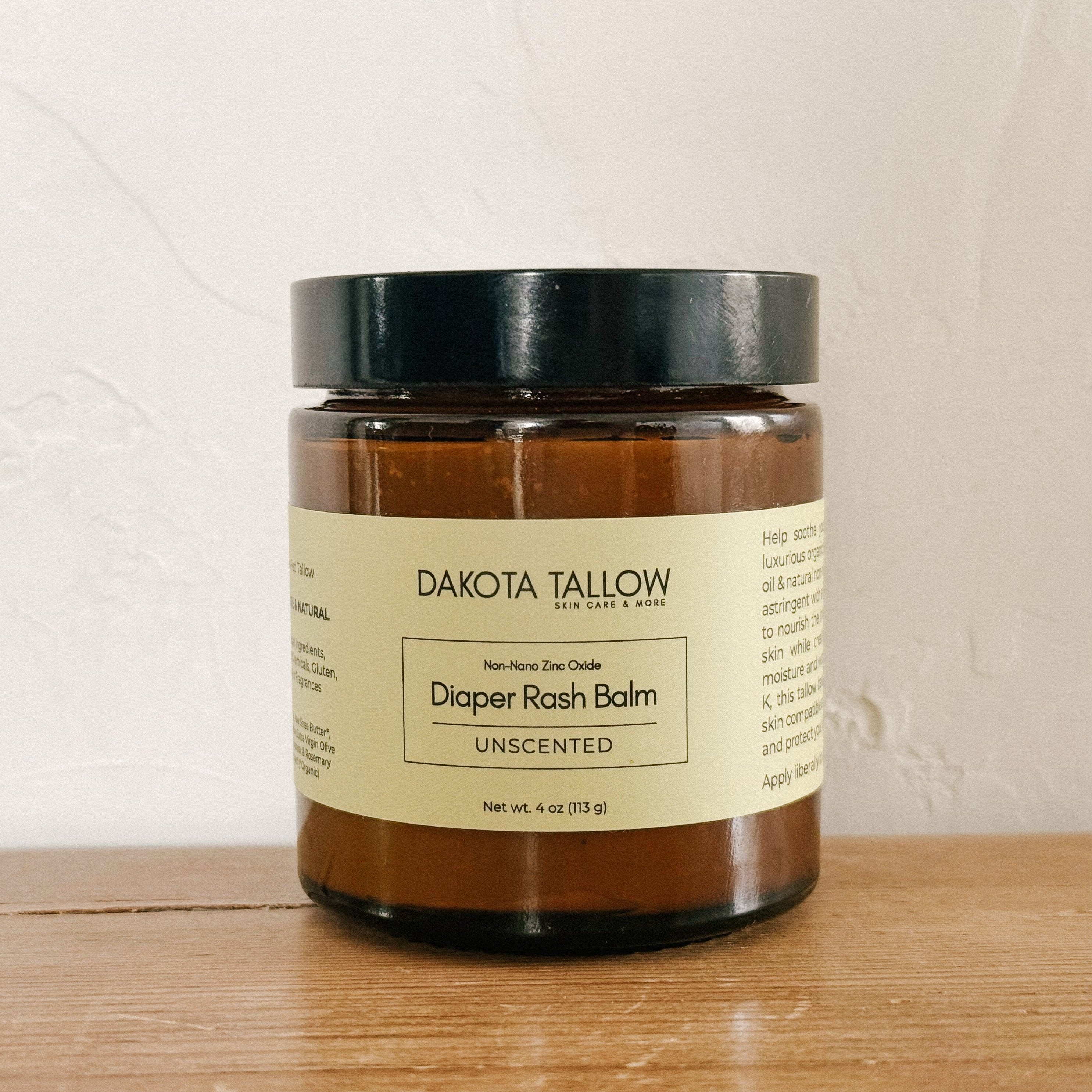 Diaper Rash Balm | Unscented – Dakota Tallow